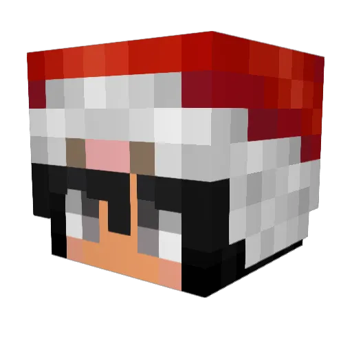 OwcaElfis Minecraft avatar head, 3D render