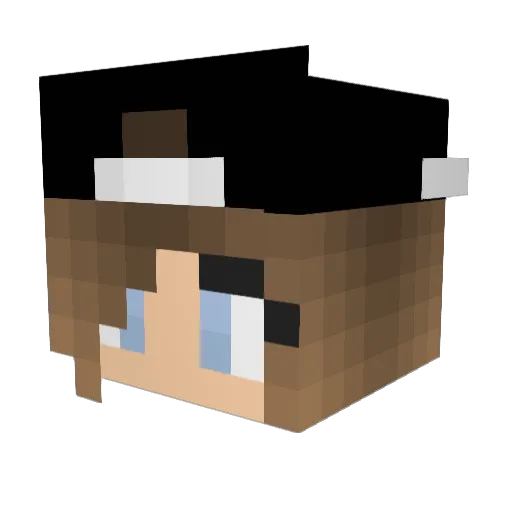 Owchar Minecraft avatar head, 3D render
