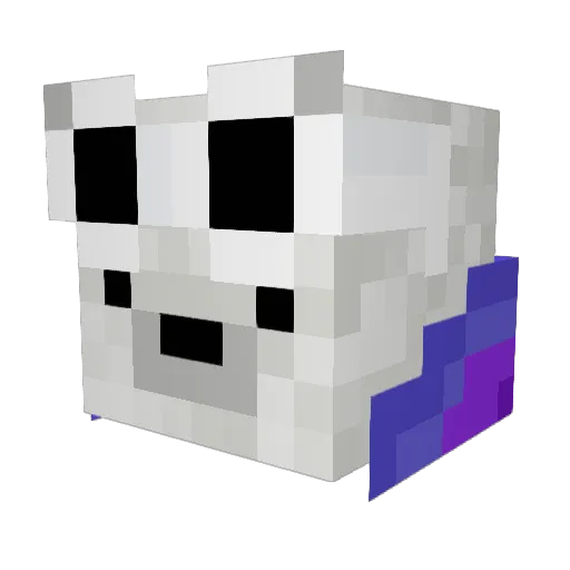 OwczarToZolw Minecraft avatar head, 3D render