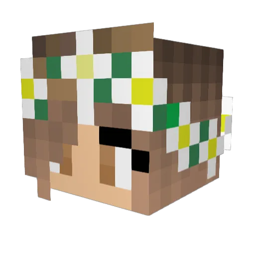 Owdrey_ Minecraft avatar head, 3D render