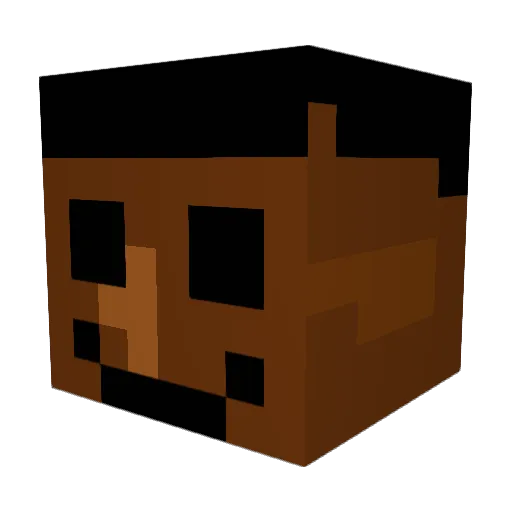 OweOk Minecraft avatar head, 3D render