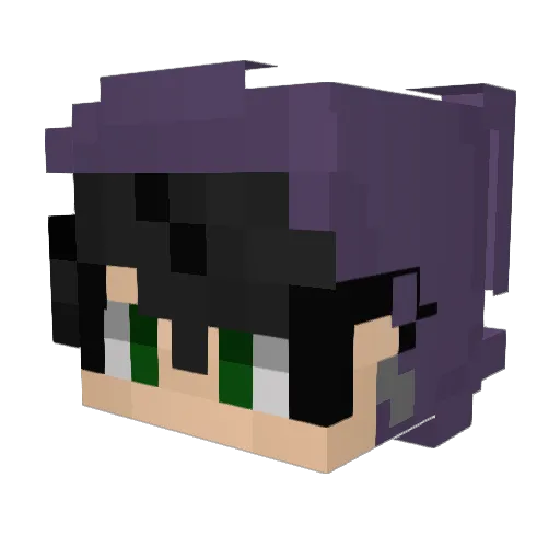 Oweenpa Minecraft avatar head, 3D render