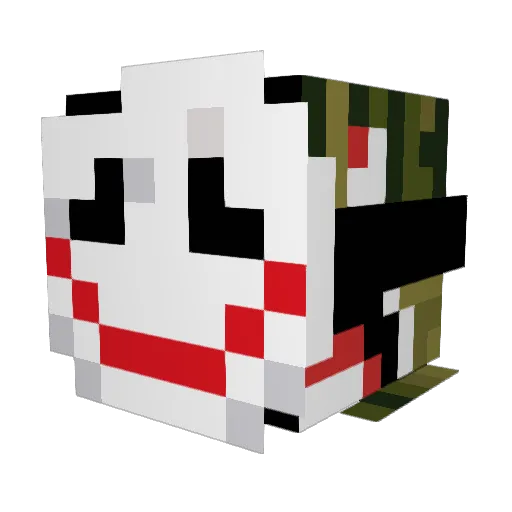 Oweficial Minecraft avatar head, 3D render