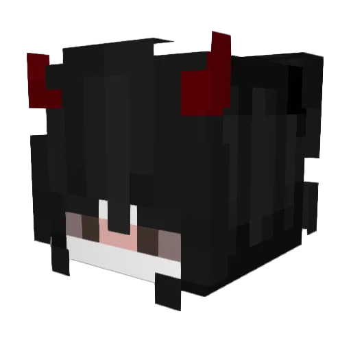 OwelW Minecraft avatar head, 3D render