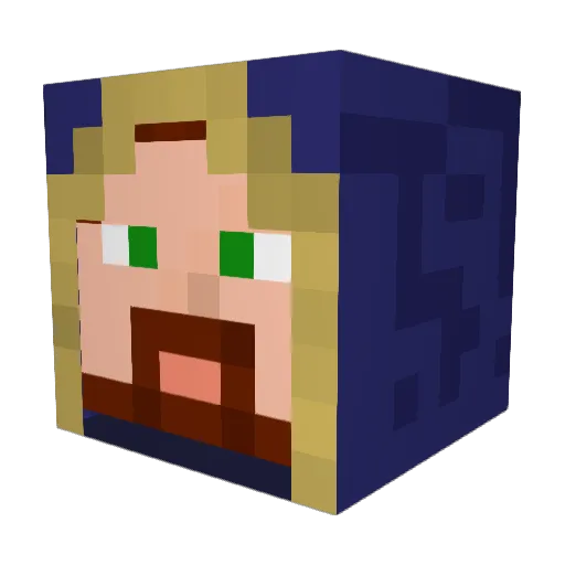 Owen27 Minecraft avatar head, 3D render