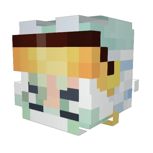 OwenAeon Minecraft avatar head, 3D render