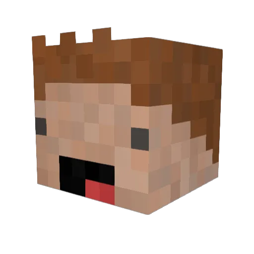 OwenGingy Minecraft avatar head, 3D render