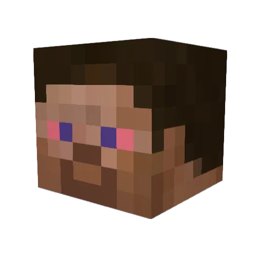 OwenHeyer Minecraft avatar head, 3D render