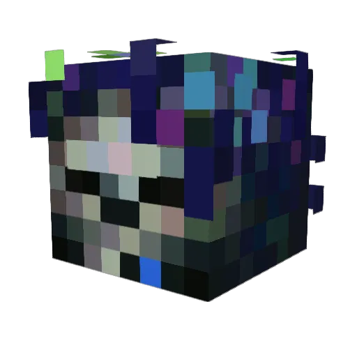 OwenJPark Minecraft avatar head, 3D render