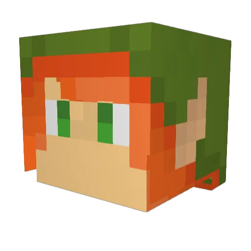 OwenRobert7 Minecraft avatar head, 3D render
