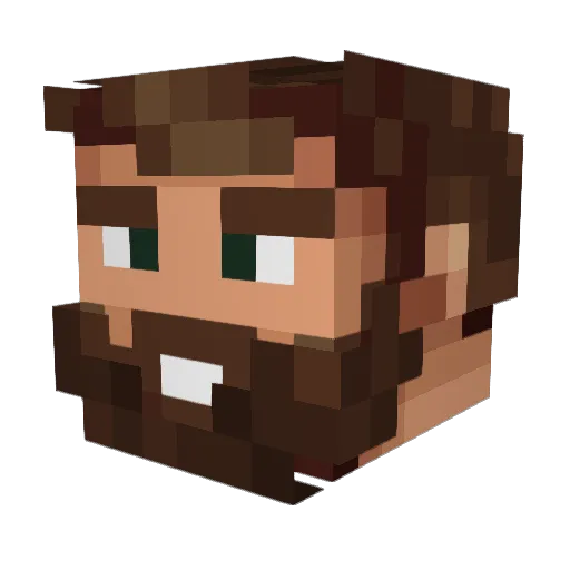 OwenTrainor Minecraft avatar head, 3D render