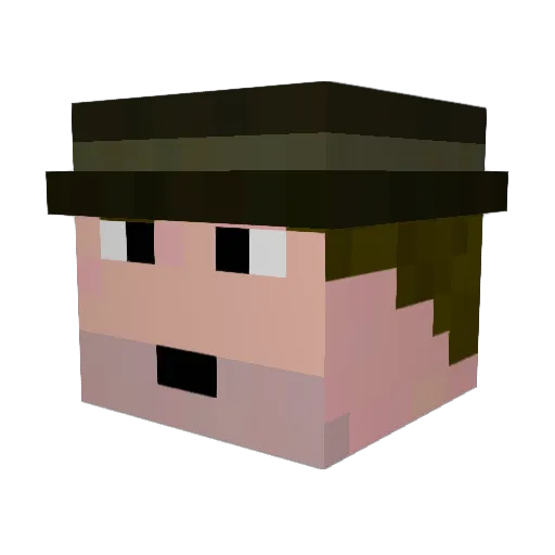Owen_147 Minecraft avatar head, 3D render