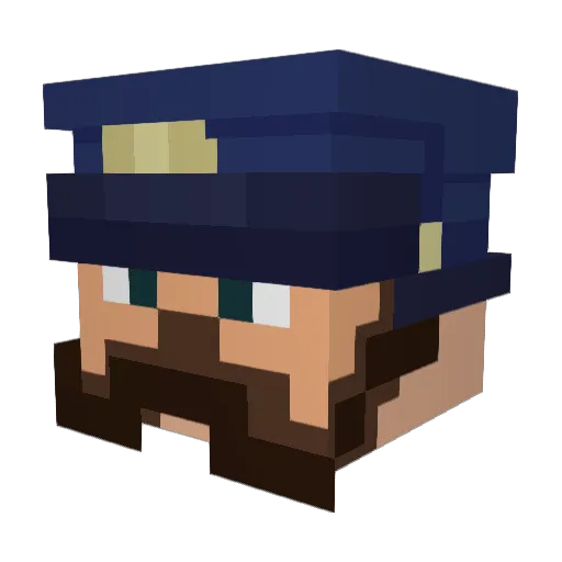 Owennerd Minecraft avatar head, 3D render
