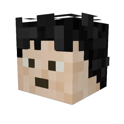 OwiVinci487 Minecraft avatar head, 3D render