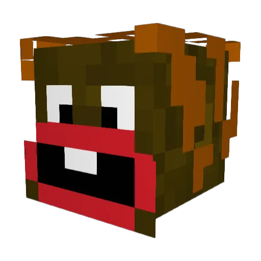 Owiek09 Minecraft avatar head, 3D render