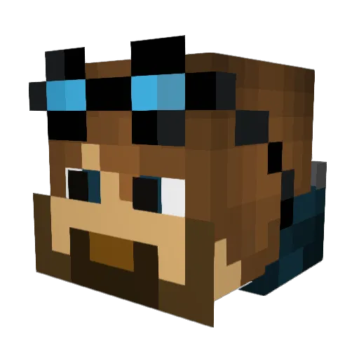 OwinHD Minecraft avatar head, 3D render