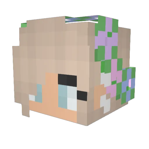 Owl217 Minecraft avatar head, 3D render