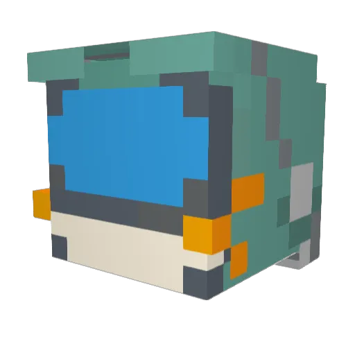 OwlHat Minecraft avatar head, 3D render