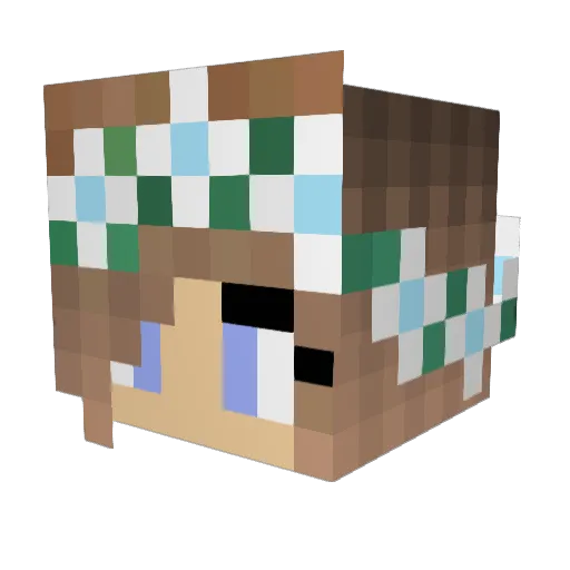 OwlLover1234 Minecraft avatar head, 3D render