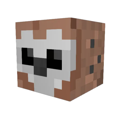 OwlLuke Minecraft avatar head, 3D render