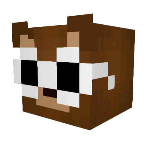 OwlPancake Minecraft avatar head, 3D render