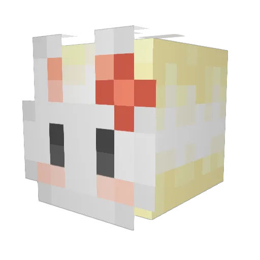 OwlWitch Minecraft avatar head, 3D render