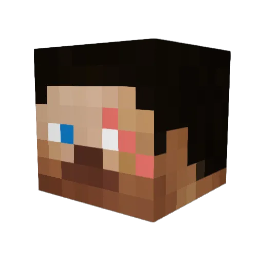 OwlX2 Minecraft avatar head, 3D render