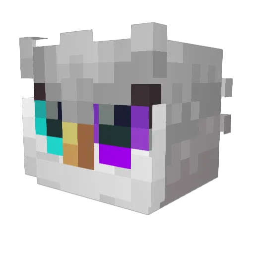 Owlagami Minecraft avatar head, 3D render