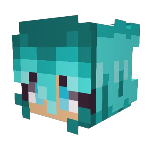 Owlana Minecraft avatar head, 3D render