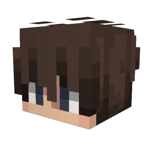 Owlboard Minecraft avatar head, 3D render