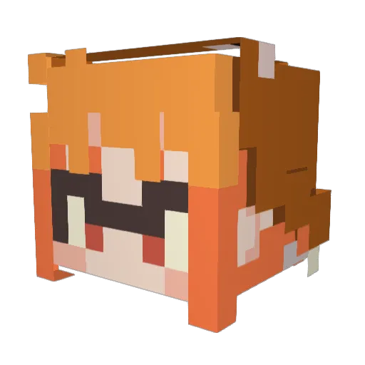 Owlbociz Minecraft avatar head, 3D render
