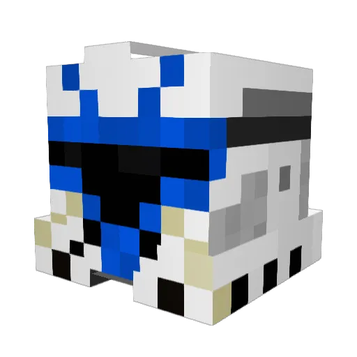 Owlboy64 Minecraft avatar head, 3D render