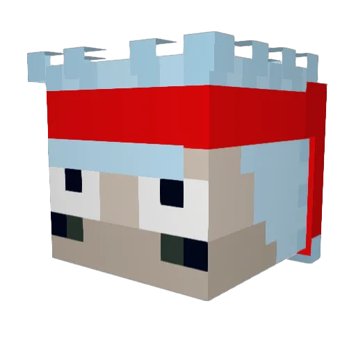 Owlguy66 Minecraft avatar head, 3D render