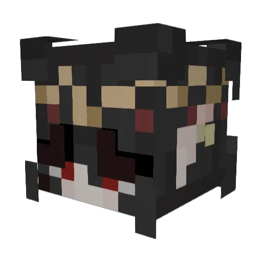 Owlibi Minecraft avatar head, 3D render
