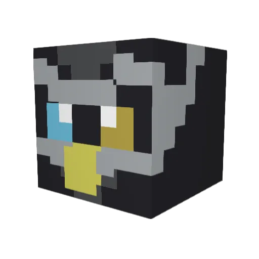 OwllaX Minecraft avatar head, 3D render