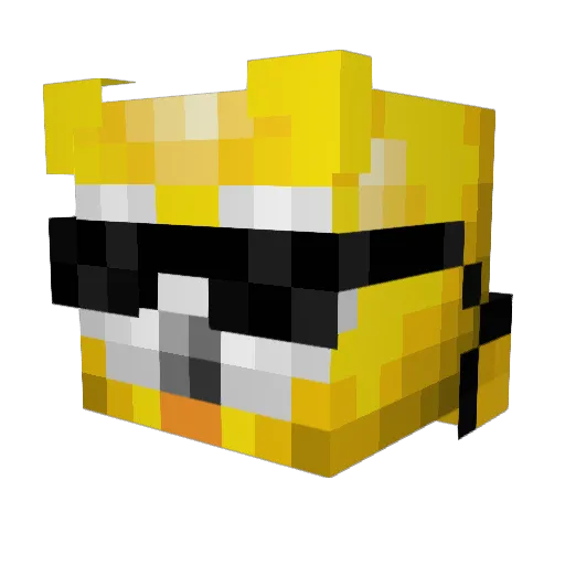 OwlmanGames Minecraft avatar head, 3D render