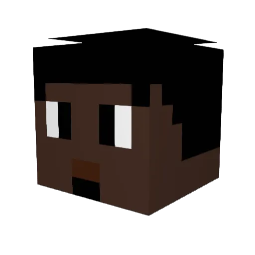 Owlofrock Minecraft avatar head, 3D render
