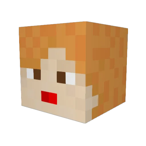Owlspy Minecraft avatar head, 3D render