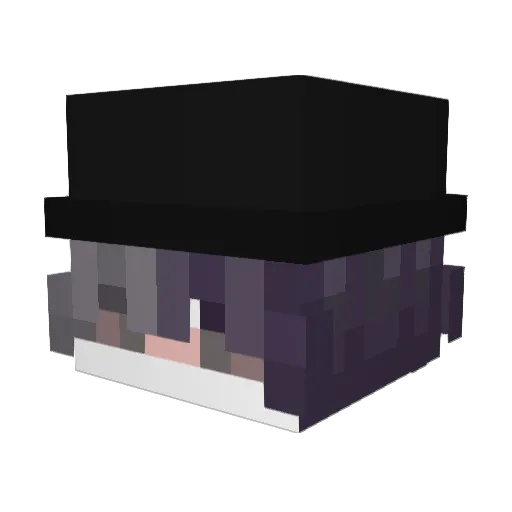 OwnFum Minecraft avatar head, 3D render