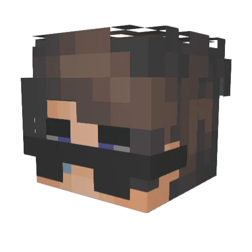 OwnLaw Minecraft avatar head, 3D render