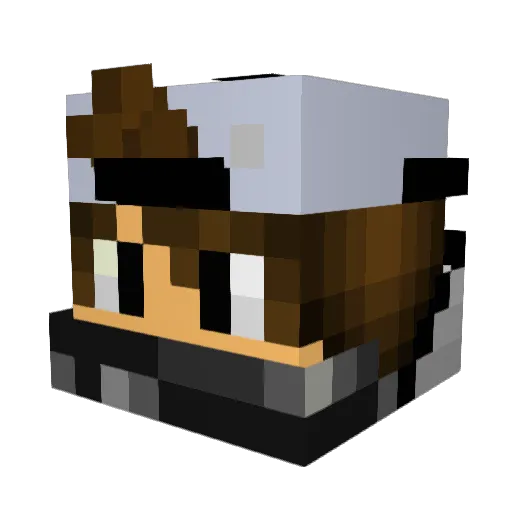 OwnageHN Minecraft avatar head, 3D render