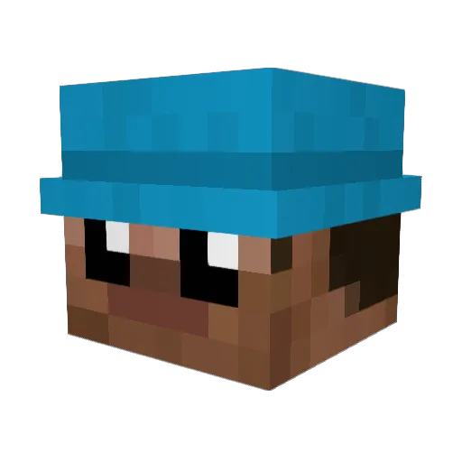 OwnedBy6JW Minecraft avatar head, 3D render