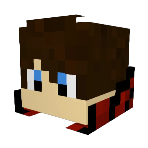 OwnedByMarcel Minecraft avatar head, 3D render