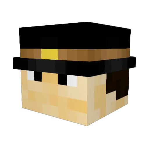 Owneer Minecraft avatar head, 3D render