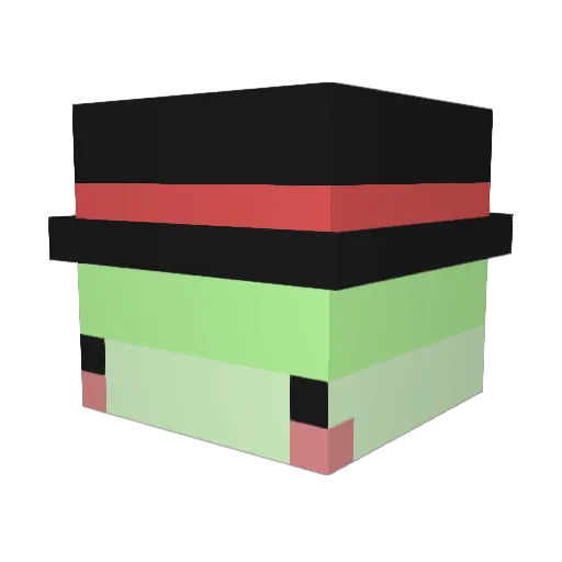 OwnerOOfey Minecraft avatar head, 3D render