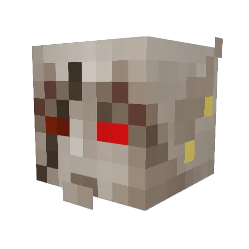 Owners Minecraft avatar head, 3D render
