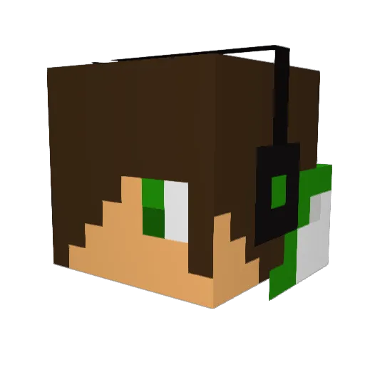 Ownycraft Minecraft avatar head, 3D render