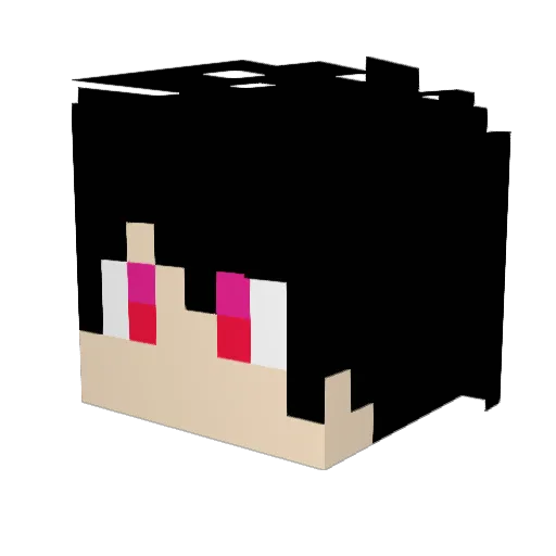 OwoWISAowO Minecraft avatar head, 3D render