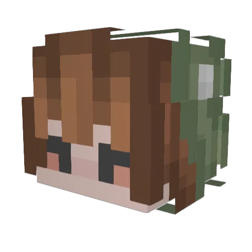 Owsly Minecraft avatar head, 3D render