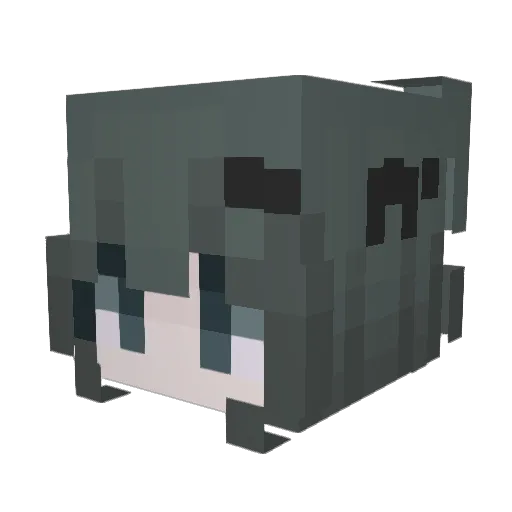 Ox80 Minecraft avatar head, 3D render